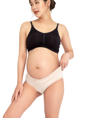 Quần Lót Dành Cho Mẹ Bầu Cạp Chéo Vải Sợi Cotton Lụa Miley Nature Miley Lingerie PRC0200