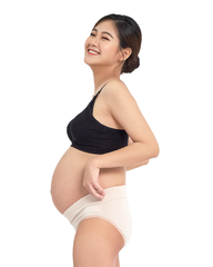 Quần Lót Dành Cho Mẹ Bầu Cạp Chéo Vải Sợi Cotton Lụa Miley Nature Miley Lingerie PRC0200