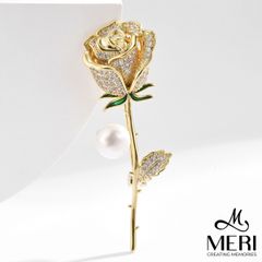 Cài Áo Nữ Meri Golden Rose
