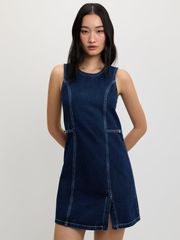 Đầm Ngắn Xẻ Tà Chỉ Nổi