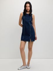 Đầm Ngắn Xẻ Tà Chỉ Nổi