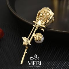 Cài Áo Nữ Meri Golden Rose