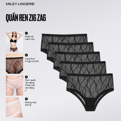 Combo 5 Quần Lót Nữ Ren Zig Zag Likia