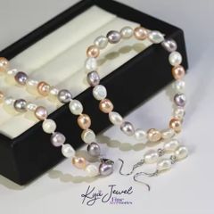 Dây chuyền nữ KYA JEWEL Multicolor Pearl