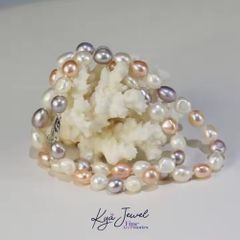 Dây chuyền nữ KYA JEWEL Multicolor Pearl