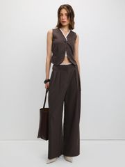 Áo Gilet Cổ Viền Ren