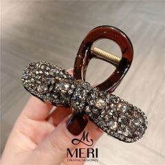 Kẹp Tóc Nữ Meri Crystal Bow