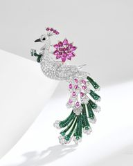 Cài Áo Peacock Bloom