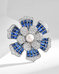 Cài Áo Blue Petal