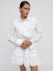 Đầm Sơ Mi Phối Ren