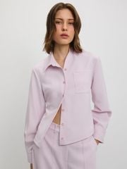 Áo Sơ Mi Vạt Bất Đối Xứng