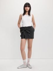 Chân Váy Phối Nơ Tán Đinh