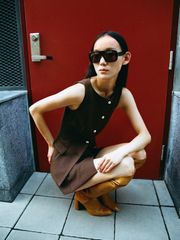 Chân Váy Dáng Chữ A Đắp Tà