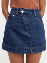 Quần Váy Denim Cạp Chéo