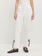 Quần Dài Xẻ Gấu 100% Cotton