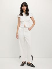Quần Dài Xẻ Gấu 100% Cotton