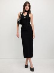 Đầm Body Cổ Yếm Thắt Nơ