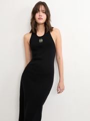 Đầm Body Cổ Yếm Thắt Nơ