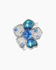 Cài Áo Azure Flower