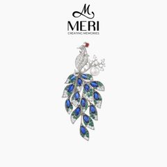 Cài Áo Nữ Meri Azure Peacock