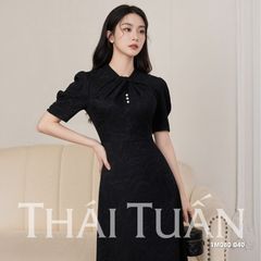 Đầm Nữ Thái Tuấn Gấm Ngọc Tuyết Dáng Chữ A 1M080040