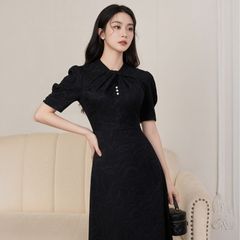 Đầm Nữ Thái Tuấn Gấm Ngọc Tuyết Dáng Chữ A 1M080040