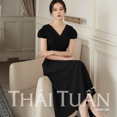 Đầm Nữ Thái Tuấn Dáng Dài Xếp Vai 1M083L040