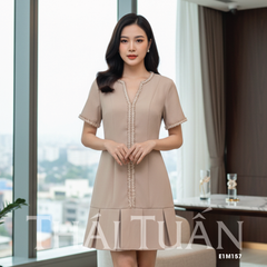 Đầm Nữ Thái Tuấn Họa Tiết 1M157