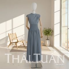 Đầm Nữ Thái Tuấn Cổ Tròn Sát Dáng Xòe 1M159