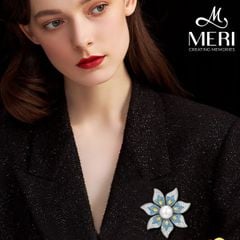 Cài Áo Nữ MERI Blue Blossom
