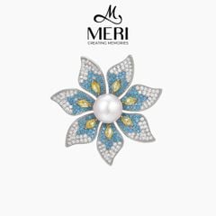 Cài Áo Nữ MERI Blue Blossom