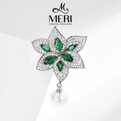 Cài Áo Nữ MERI Emerald Bloom
