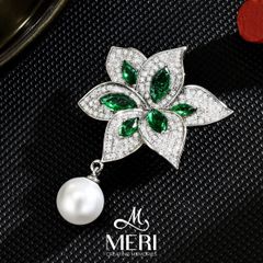 Cài Áo Nữ MERI Emerald Bloom