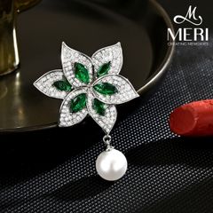 Cài Áo Nữ MERI Emerald Bloom