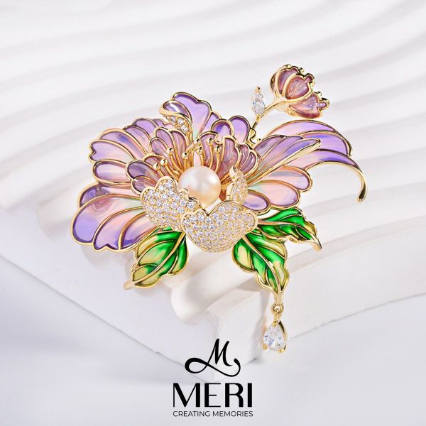 Cài Áo Nữ MERI Graceful Peony