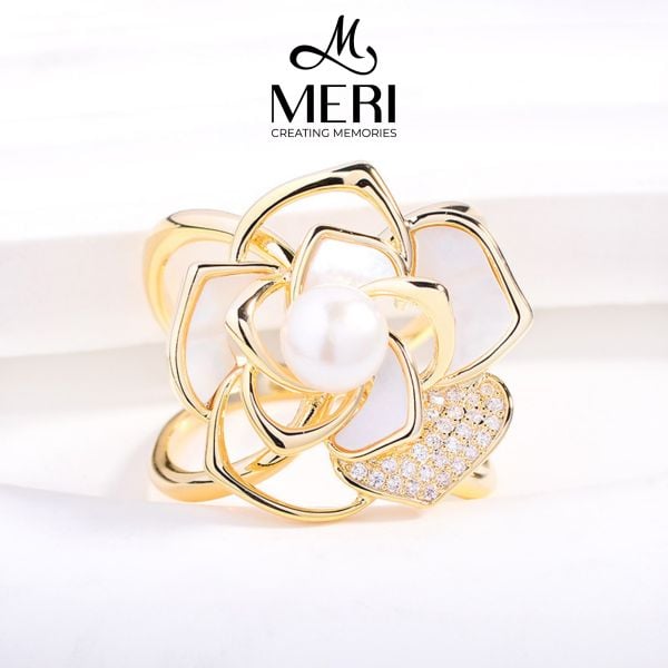 Cài Khăn Nữ MERI Rose Pearl