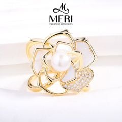 Cài Khăn Nữ MERI Rose Pearl