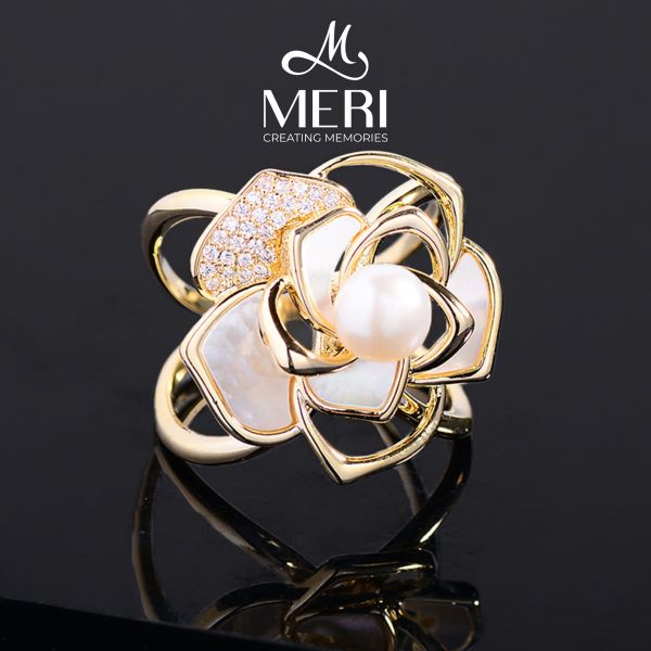 Cài Khăn Nữ MERI Rose Pearl