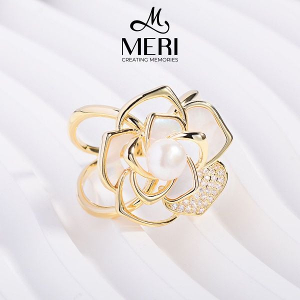 Cài Khăn Nữ MERI Rose Pearl