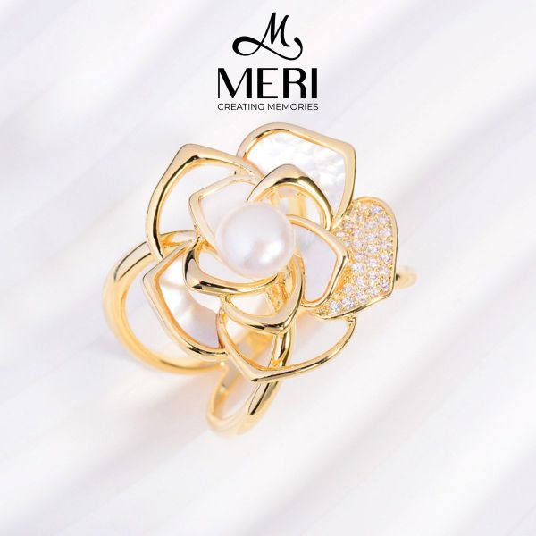 Cài Khăn Nữ MERI Rose Pearl