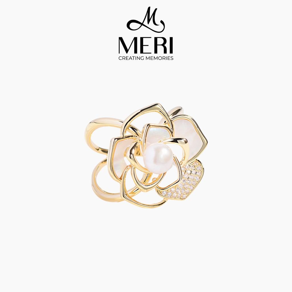 Cài Khăn Nữ MERI Rose Pearl