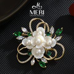 Cài Áo Nữ MERI Pearl Bouquet