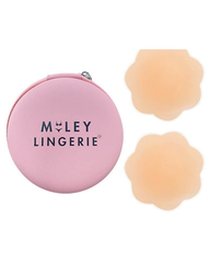 Cặp Miếng Dán Ngực Silicon Cho Nữ Tái Sử Dụng Nhiều Lần Hình Hoa Siêu Bám Dính, Miếng Dán Tàng Hình Miley Lingerie