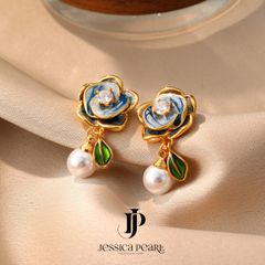 Hoa Tai Nữ Kya Jewel Camellia Pearl