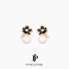 Hoa Tai Nữ Kya Jewel Black Blossom