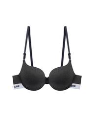 Bộ Đồ Lót Miley Lingerie Áo Cotton Có Gọng Đệm Vừa Nâng Ngực Lưng Logo Và Quần Boxer Đồng Bộ