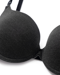 Bộ Đồ Lót Miley Lingerie Áo Cotton Có Gọng Đệm Vừa Nâng Ngực Lưng Logo Và Quần Boxer Đồng Bộ