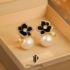 Hoa Tai Nữ Kya Jewel Black Blossom