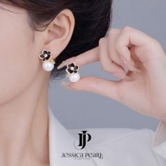 Hoa Tai Nữ Kya Jewel Black Blossom