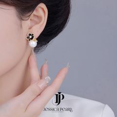 Hoa Tai Nữ Kya Jewel Black Blossom